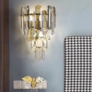 Axyaa LED Crystal Wall Lamp for Living Room Decor