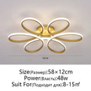 Axyaa Flower Ceiling Light: Nordic Warm LED for Bedroom, Living Room, Study & Restaurant.