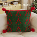 Axyaa Red Christmas Sofa Cushion - Limited Edition Festive Living Room Decor