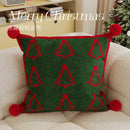Axyaa Red Christmas Sofa Cushion - Limited Edition Festive Living Room Decor