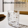 Axyaa Stained Crystal Glasses Set of 2 Vintage Whisky Glassware