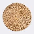 Axyaa Natural Straw Rattan Round Placemats for Dining Table, Home Decor