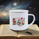 Axyaa Enamel Cup: Cute & Funny Original Anime Mug for Tea, Coffee, Beer & Travel