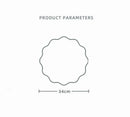 Axyaa Sage Green Faux Leather Round Reversible Placemats - Set of 6