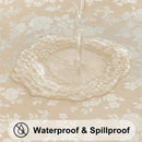 Axyaa Waterproof Vinyl Tablecloth 60x84 Inch for Kitchen Dining Room