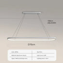 Axyaa Modern Line LED Pendant Light Black White Living Dining Bedroom Decor