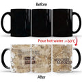 Axyaa Marauder Map Color Changing Cup Mug - Magic Heat Sensitive Tea Coffee Gift