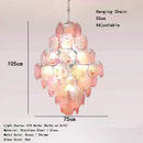 Axyaa Retro French Glass Chandelier LED Dining Room Lighting Fixture