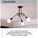 Axyaa Vintage Industrial Chandelier Semi Flush Mount Ceiling Lamp