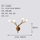 Axyaa Resin LED Chandelier: Vintage Tree Branches Pendant Lamp for Dining Room