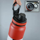 Axyaa 24H Insulated Stainless Steel Water Bottle with Handle, BPA-Free Sports Thermos