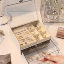 Axyaa Acrylic Jewelry Box Organizer for Necklace Earrings Rings Storage