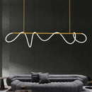 Axyaa Musical Note Pendant Light Modern LED Ceiling Chandelier for Home Decor
