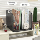 Axyaa Metal Desktop Bookshelf and Office Organization Rack for File and Document Storage