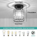 Axyaa Nordic Crystal Ceiling Light: Modern E27 Fixture for Bedrooms, Corridors, Restaurants