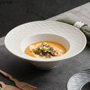 Axyaa Frosted Ceramic Soup Dessert Pasta Fruit Salad Molecular Cuisine Bowl
