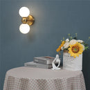 Nordic Glass Ball Wall Lamp Set by Axyaa: LED Indoor Lighting, White G9 Bulbs