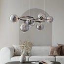 Axyaa Glass Chandelier: Postmodern Nordic Designer Pendant Lights for Home and Restaurant