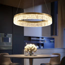 Axyaa Luxe Ring Resin Chandelier: Modern Nordic Design for Living, Dining, and Bedroom