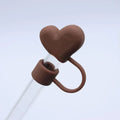 Axyaa Kawaii Heart Silicone Straw Toppers for Stanley Cup, 10mm, Tumbler Accessories
