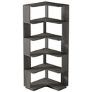 Axyaa 6-Tier Corner Bookshelf with Baffles: Multifunctional Storage & Display Stand