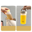 Axyaa Transparent Plastic Water Bottle Handle Coffee Mug Sport Cup - Student Kids