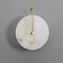 Axyaa Marble Circular LED Wall Lamp for Corridor, Study, Bedroom - Nordic Modern Design