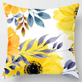 Axyaa Yellow Flower Pillowcase for Home Sofa Lumbar Cushion