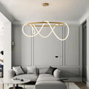 Axyaa Nordic Golden Chandelier LED Pendant Light for Restaurant