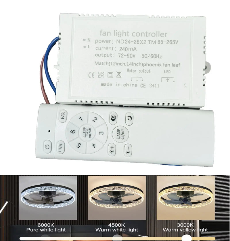 Axyaa Ceiling Fan Light Driver with Intelligent Dimming Function