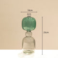 Axyaa Double Glazing Stained Glass Vase Hydroponics Terrarium Home Decoration