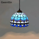 Axyaa Tiffany Glass Pendant Lamp: Elegant Ceiling Chandelier for Home Decor