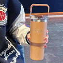 Axyaa 30oz Insulated Water Bottle Hot & Cold Drinks Travel Mug Thermos