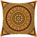Axyaa Mandala Print Square Pillowcase - Home Decor Cushion Cover