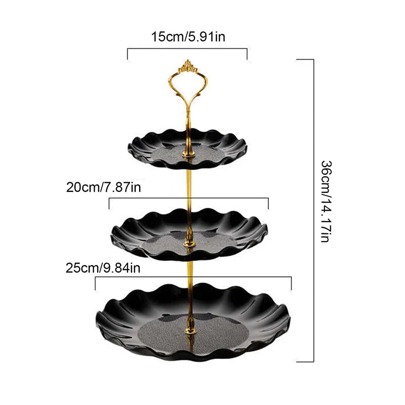 Axyaa Cake Candy Stand Round Wedding Party Display Tray