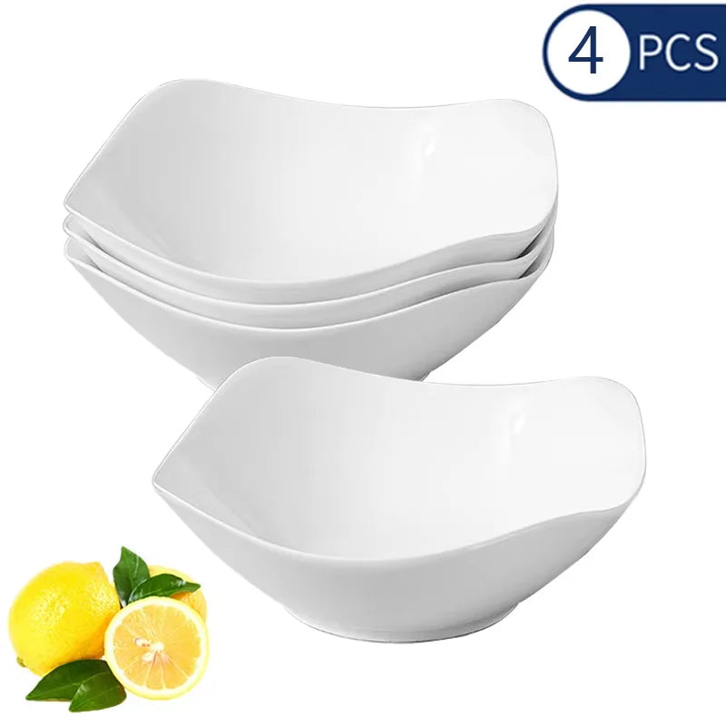 Axyaa Nordic Special-Shaped Four-Legged Salad Bowl Set for Kitchen & Restaurant