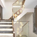 Axyaa Modern Stair Chandelier Pendant Lights for Living Room Ceiling Lamp
