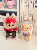 Axyaa Labubu Plush Dolls Display Protective Cover: Portable Transparent Organizer Box