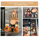 Axyaa Acrylic Display Case with Lid for LABUBU Figures and Decorative Collection Stand