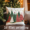 Axyaa Christmas Tree & Cake Pattern Pillow Covers for Sofa Bedroom Car