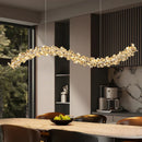 Axyaa Crystal Chandelier, Modern Bedroom Ceiling Light, Luxury Living Room Pendant Lamp