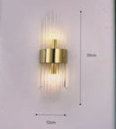 Axyaa Crystal Wall Lamp for Living Room Bedroom TV Background Sconce