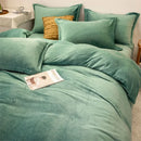 Axyaa Winter Warm Flannel Duvet Cover - Double King Queen Twin Bedding Comforter Case