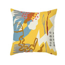 Axyaa Geometric Abstract Print Cushion Cover Tropical Botanical Pillowcase