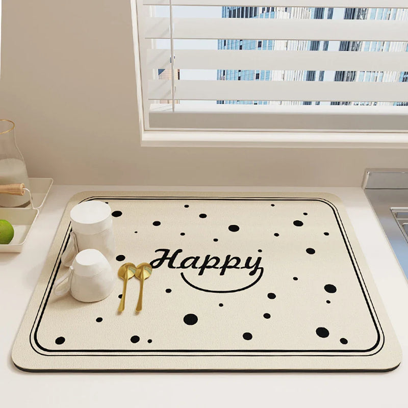 Axyaa Diatomite Drying Mat for Kitchen Sink & Bathroom Counter