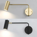 Axya Swing Arm LED Wall Lamps: Modern Adjustable Indoor Bedside Lighting Sconce
