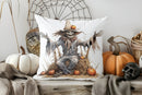 Axyaa Halloween Ghost Cat Pumpkin Throw Pillow Cover for Sofa Bedroom Car