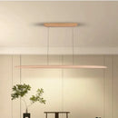 Axyaa Wood Linear LED Pendant Light with Remote Dimming