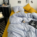 Axyaa 100% Cotton Washed Bed Linen Set - 4 Piece Comforter Double Bedding