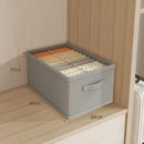 Axyaa Clothes Organizer Box for Wardrobe Storage of Trousers, Jeans, Underwear, and Socks